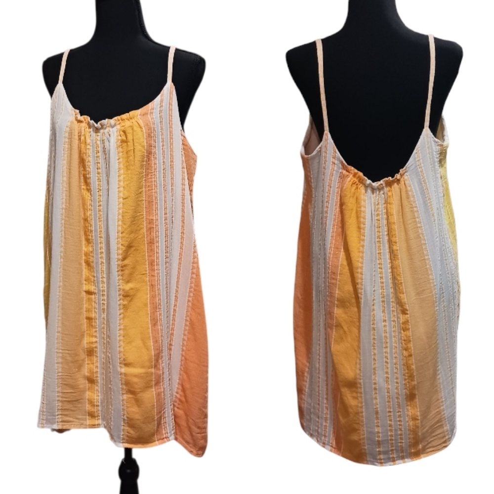 Lemlem Eshal Swing Dress Pale Chamois - Picture 2 of 13